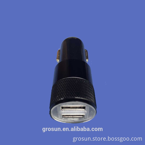 Wholesale Dual USB Port USB Car Charger 5V 2.1A Mobile Phone Car Charger with CE UL GS FCC